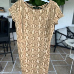 Ralph Lauren Snake Sheath Dress